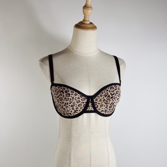 CUUP Leopard Balconette Unlined Bra 30E